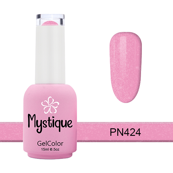 Ημιμόνιμο βερνίκι 15ml Baby Pink με λίγο shimmer PN424