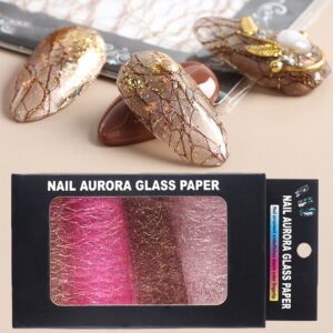 Glass paper 4 τεμαχίων ροζ