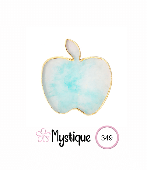Παλέτα σε σχήμα μήλο για την διακόσμηση και φωτογράφιση νυχιών μπλε