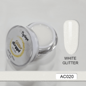Acrygel White Glitter 50ml AC020