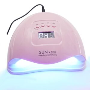 Λάμπα πολυμερισμόυ Sun x5 plus  UV- LED 80watt ροζ